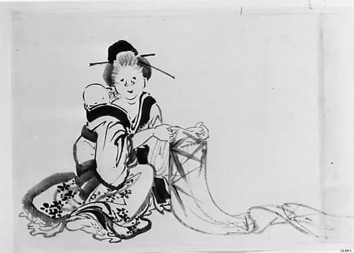Untitled, by Hokusai School, 1834