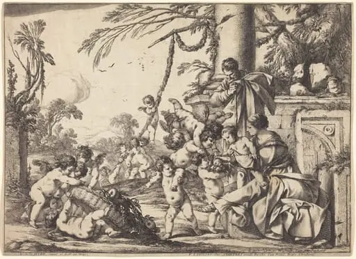 Holy Family with Putti