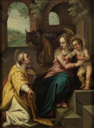 Holy Family with Saint Stephen