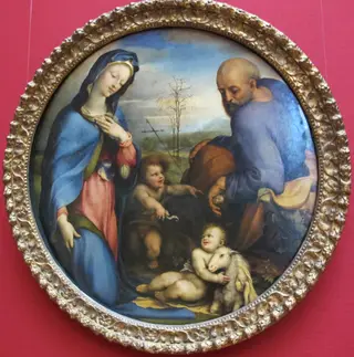 Holy Family with the Infant Saint John the Baptist and a Sheep