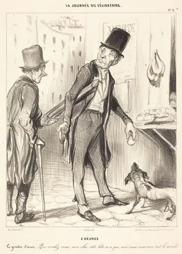 2 heures, by Honoré Daumier