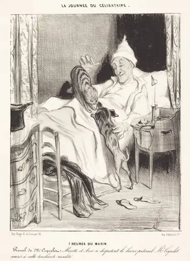 7 heures du matin, by Honoré Daumier