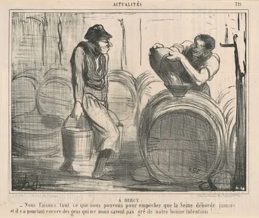 A Bercy: Nous faisons ... ce que nous pouvons ..., by Honoré Daumier
