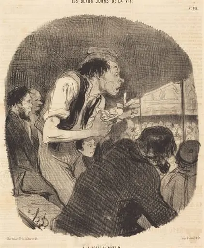 A la porte Saint-Martin, by Honoré Daumier