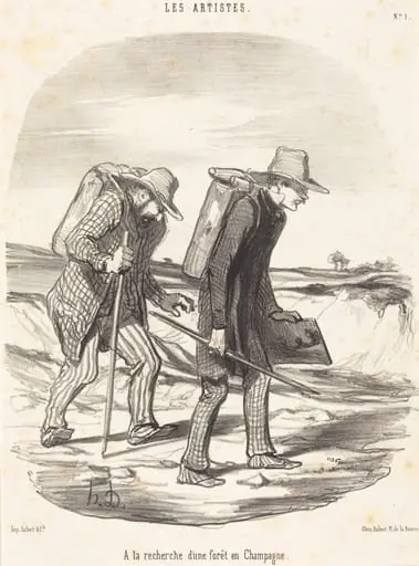 A la recherche d'une forêt en Champagne (In Search of a Forest in Champagne), by Honoré Daumier