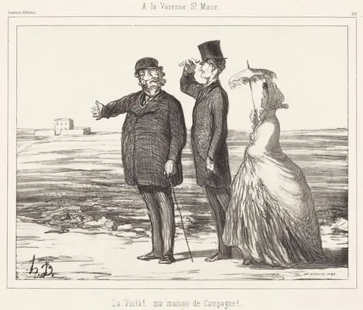 A la Varenne Saint-Maur, by Honoré Daumier