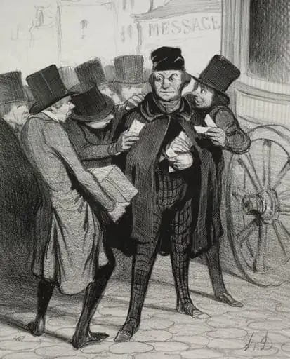 A Pleasure Trip to Paris, by Honoré Daumier
