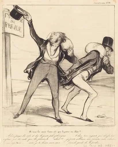 A tous les coeurs bien nés que la patrie est chère!!!, by Honoré Daumier
