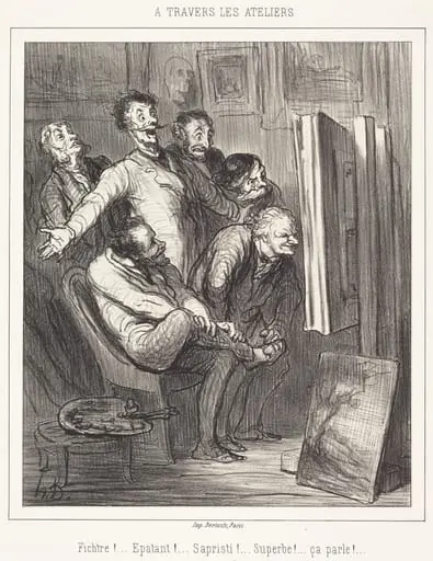 A travers les ateliers, by Honoré Daumier