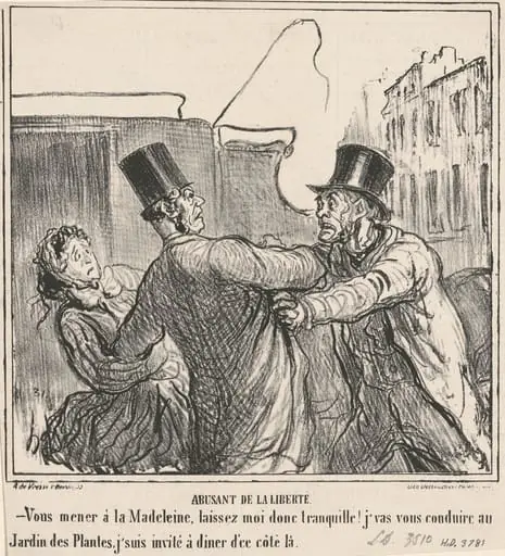 Abusant de la liberté, by Honoré Daumier