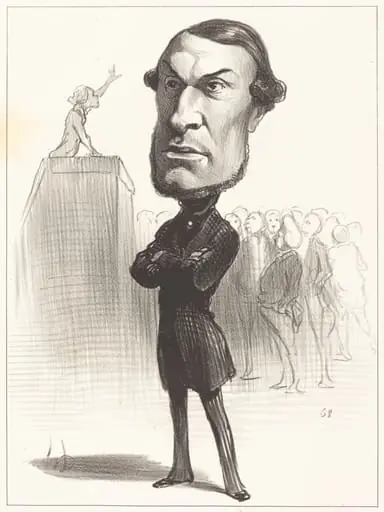 Achille Fould, by Honoré Daumier