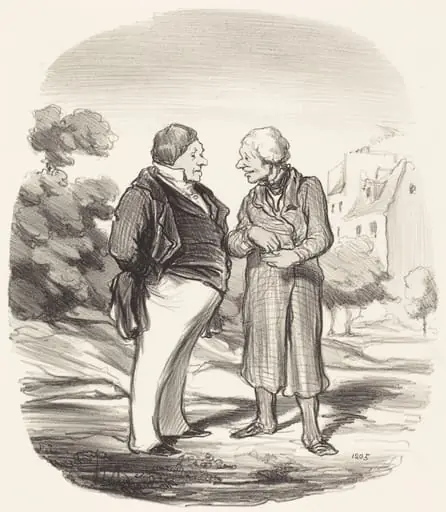 Actionnaires Californiens, by Honoré Daumier