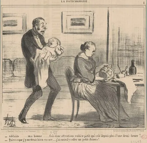 Adélaide ... ma bonne ... fais donc ..., by Honoré Daumier