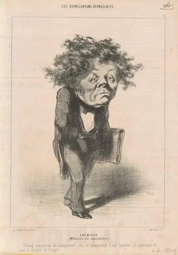 Adolphe Crémieux, by Honoré Daumier