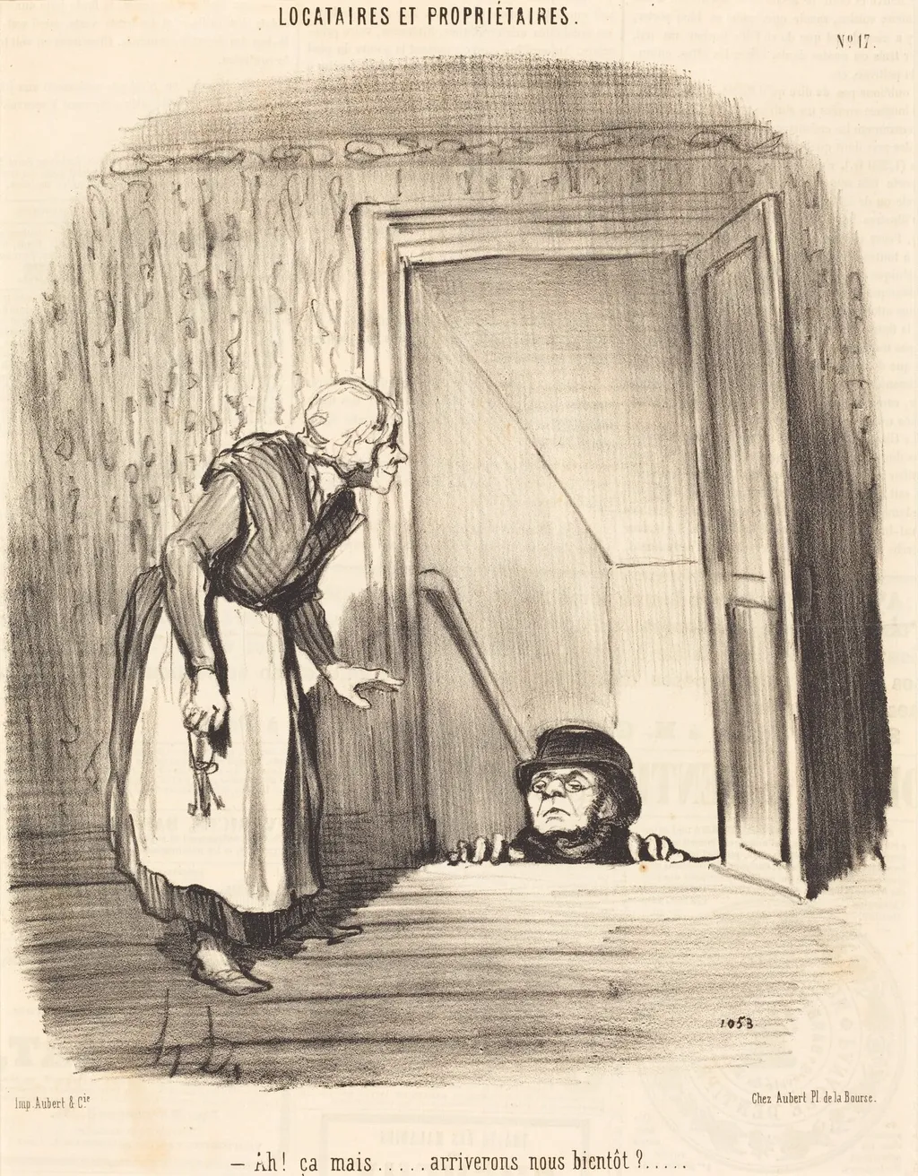 Ah! ça mais... arriverons-nous bientôt?, by Honoré Daumier, ink, 1847