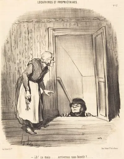 Ah! ça mais... arriverons-nous bientôt?, by Honoré Daumier