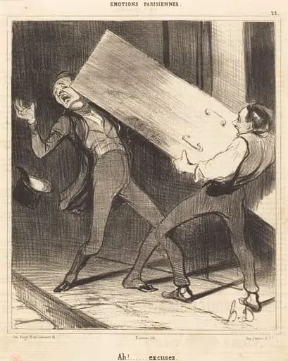 Ah! Excusez, by Honoré Daumier