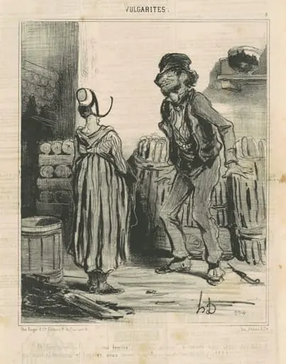 Ah! Fouchtrra! ... Ma femme ..., by Honoré Daumier