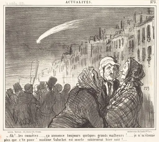 Ah!... les comètes..., by Honoré Daumier