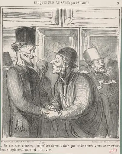 Ah! Mon cher monsieur, permettez de  ..., by Honoré Daumier