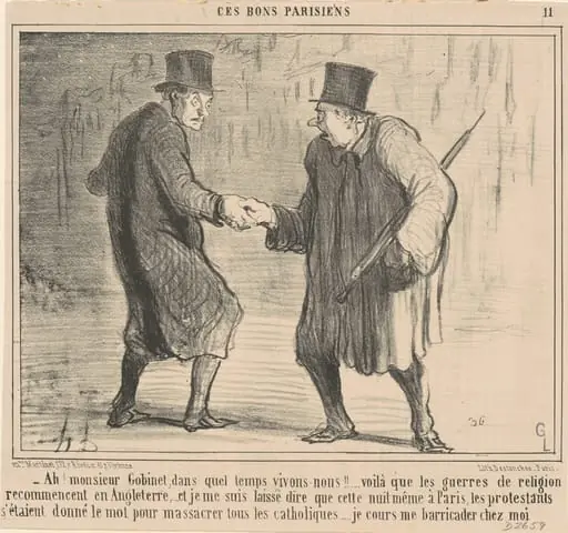 Ah! Monsieur Gobinet, dans quel temps ..., by Honoré Daumier