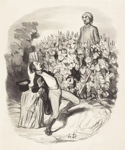 Ah! Saperlotte, je crois que nous sommes pincés!, by Honoré Daumier
