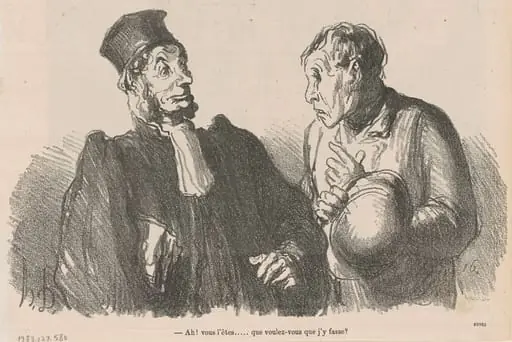 Ah! Vous l'êtes ... que voulez-vous que ..., by Honoré Daumier