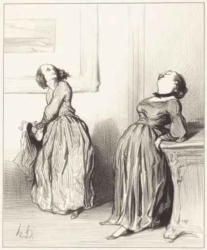 Ah vous trouvez que mon dernier roman n'est pas tout a fait..., by Honoré Daumier