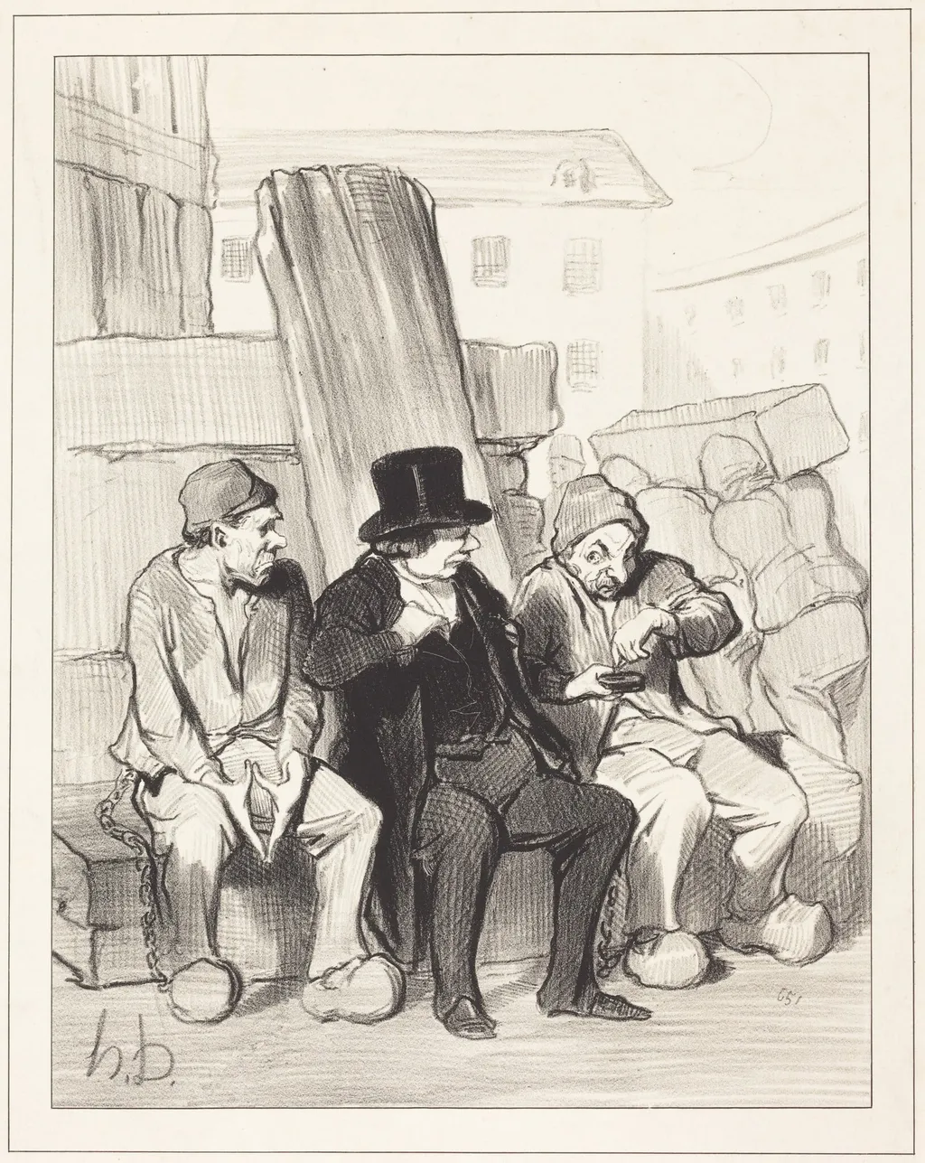 Ainsi donc, mon ami, a vingt-deux ans..., by Honoré Daumier, ink, 1844