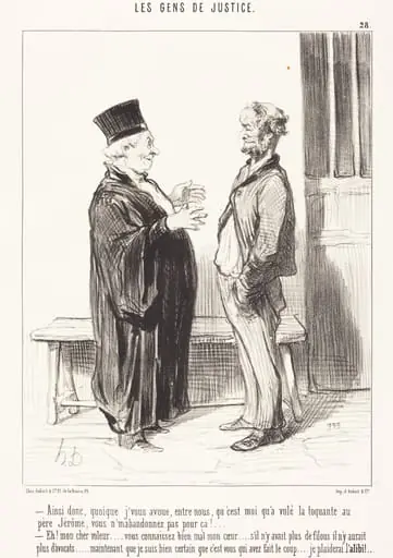 Ainsi donc, quoique j'vous avoue..., by Honoré Daumier