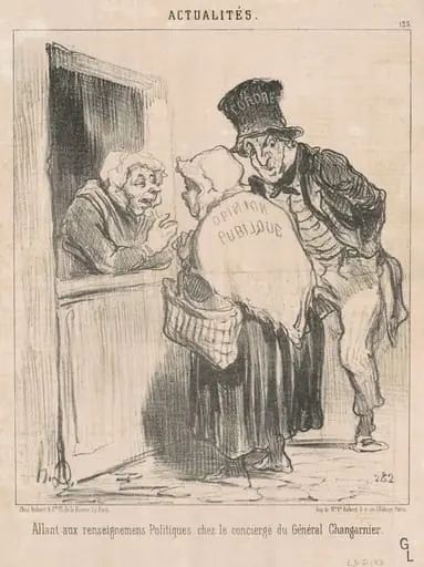 Allant aux renseignements politiques ..., by Honoré Daumier
