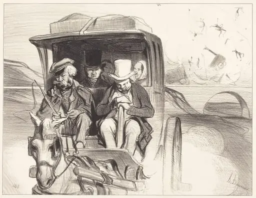 Allons donc... que diable cocher..., by Honoré Daumier