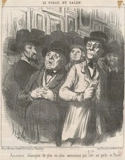 Amateurs classiques convaincus, by Honoré Daumier