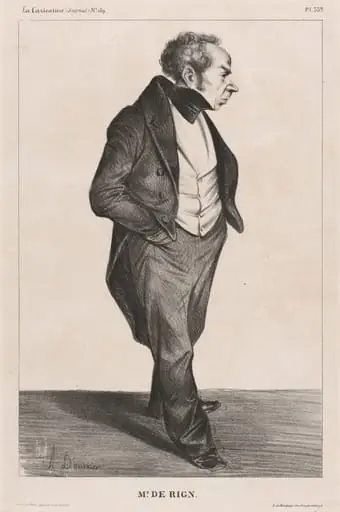 Amiral de Rigny, by Honoré Daumier