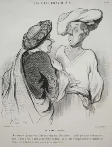 An Indian Custom, by Honoré Daumier