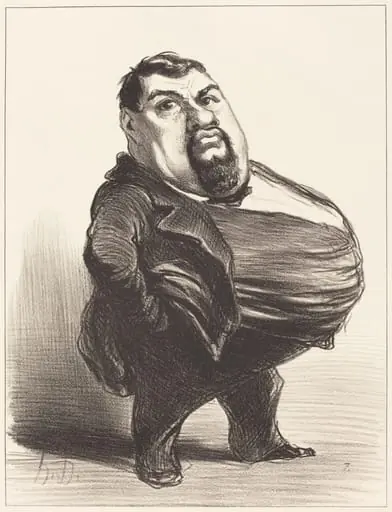 Antony Thouret, by Honoré Daumier