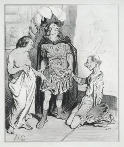 Apelles and Campaste, by Honoré Daumier