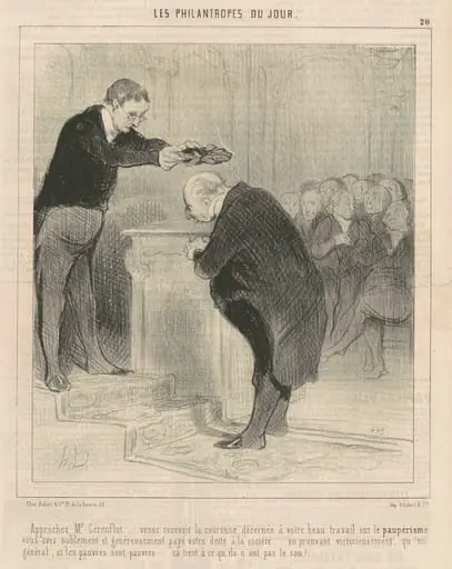 Approchez M. Gérenflot ... venez recevoir ..., by Honoré Daumier
