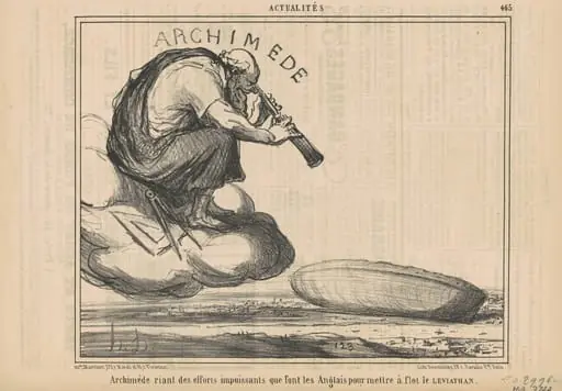 Archimède riant des efforts ..., by Honoré Daumier