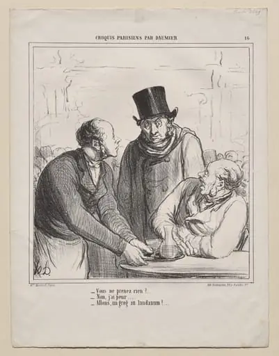 Are you not ordering anything?..., by Honoré Daumier