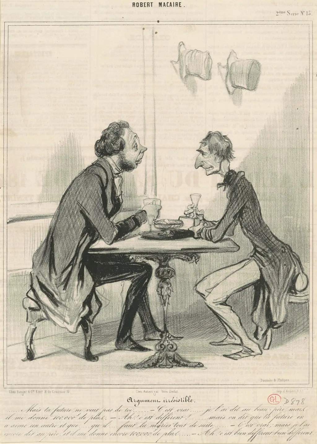 Argument irrésistible, by Honoré Daumier, ink, 1841