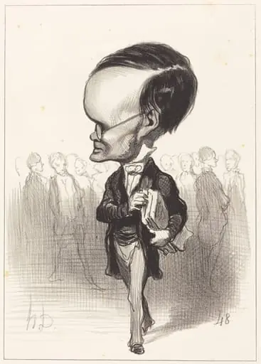 Arm. Jacques Lherbette, by Honoré Daumier