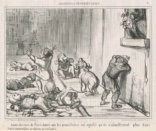 Aspect des rues de Paris depuis ..., by Honoré Daumier