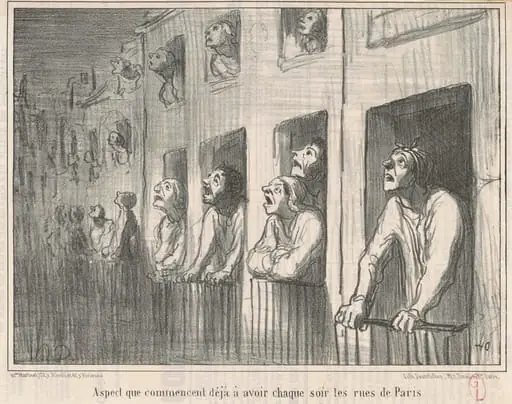 Aspect que commencent déja a avoir ..., by Honoré Daumier