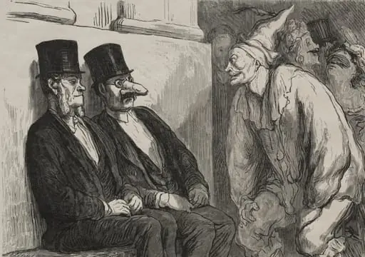 At the Opera Ball: You are having too much fun!, by Honoré Daumier