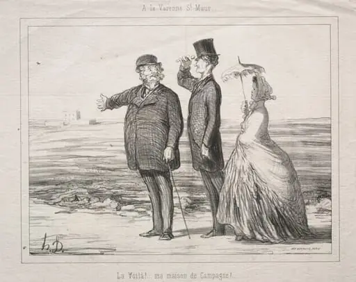 At Varenne, Saint-Maur, by Honoré Daumier