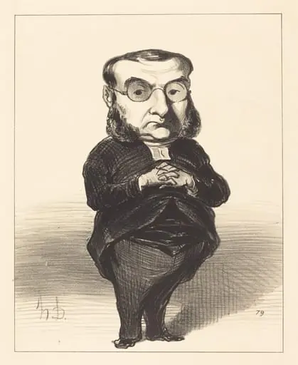 Ath. L. Charles Coquerel, by Honoré Daumier