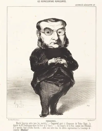 Ath. L. Charles Coquerel, by Honoré Daumier