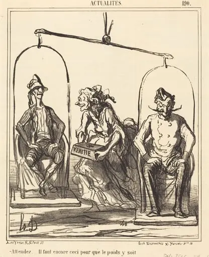 Attendez... il faut encore ceci..., by Honoré Daumier