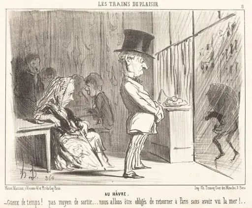 Au Havre, by Honoré Daumier
